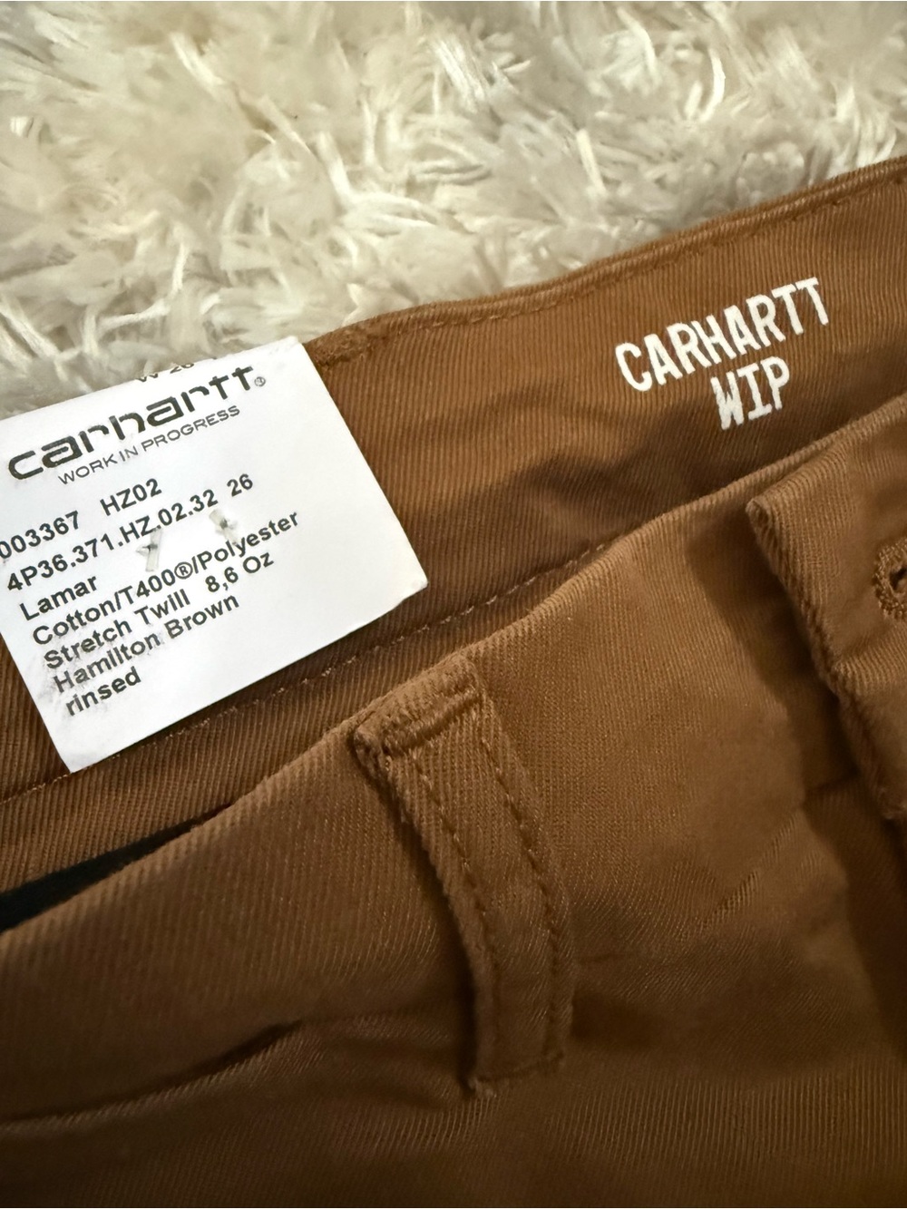 NWT Carhartt Wip : Sid Pants Hamilton Brown Size 26x32 - Picture 3 of 10
